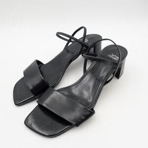 Jeffrey Campbell Adapt Slingback Block Heel Sandal Women's Black Size US8.5 EU39